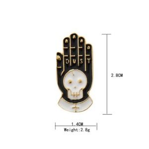 Dust Skeleton Hand Pin Brooch